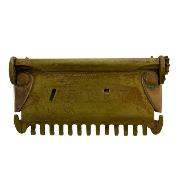 Vintage Valet Auto Strop Single Edge Safety Razor Gold 1940s Made in USA - Picture 6 of 6